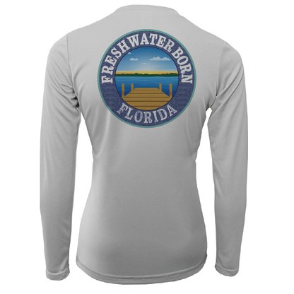 Saltwater Born State of Florida Freshwater Born Women's Long Sleeve UPF 50+ Dry - Fit Shirt - Angler's Pro Tackle & Outdoors