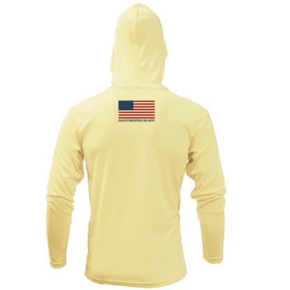 Saltwater Born State of Florida Long Sleeve UPF 50+ Dry - Fit Hoodie - Angler's Pro Tackle & Outdoors