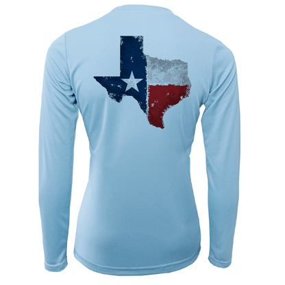 Saltwater Born State of Texas Freshwater Born Women's Long Sleeve UPF 50+ Dry - Fit Shirt - Angler's Pro Tackle & Outdoors