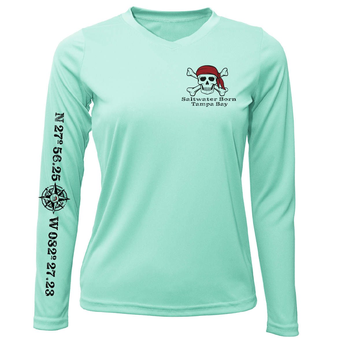 Saltwater Born Tampa Bay Blackbeard Women's Long Sleeve UPF 50+ Dry - Fit Shirt - Angler's Pro Tackle & Outdoors