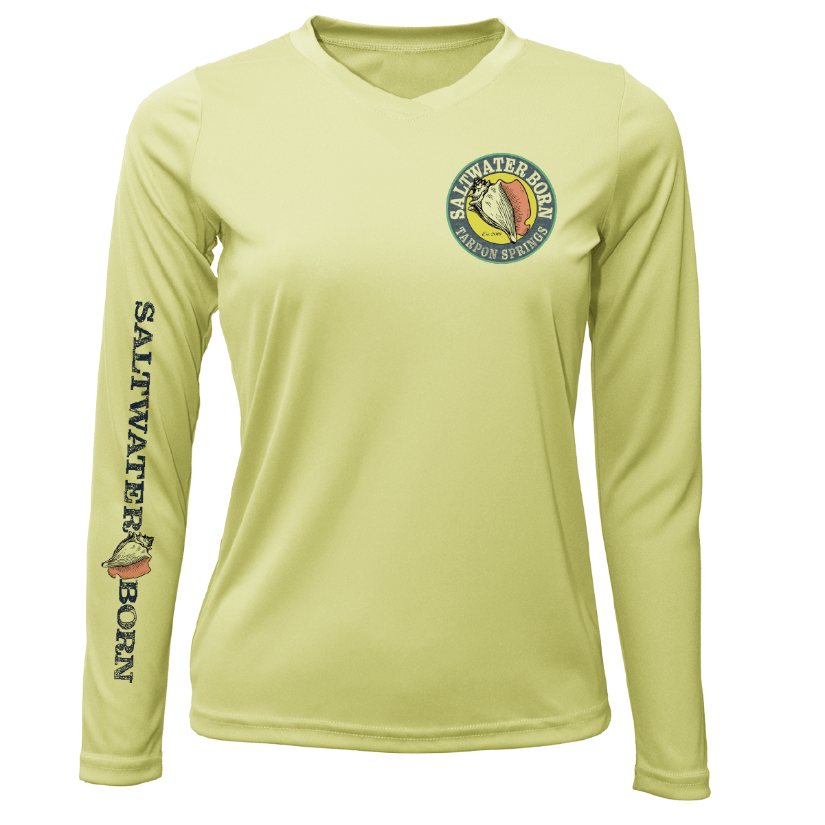 Saltwater Born Tarpon Springs, FL Kraken Women's Long Sleeve UPF 50+ Dry - Fit Shirt - Angler's Pro Tackle & Outdoors