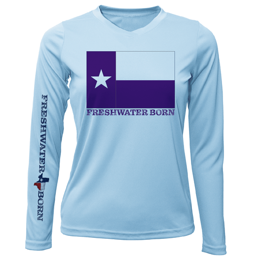 Saltwater Born TCU Edition Freshwater Born Women's Long Sleeve UPF 50+ Dry - Fit Shirt - Angler's Pro Tackle & Outdoors