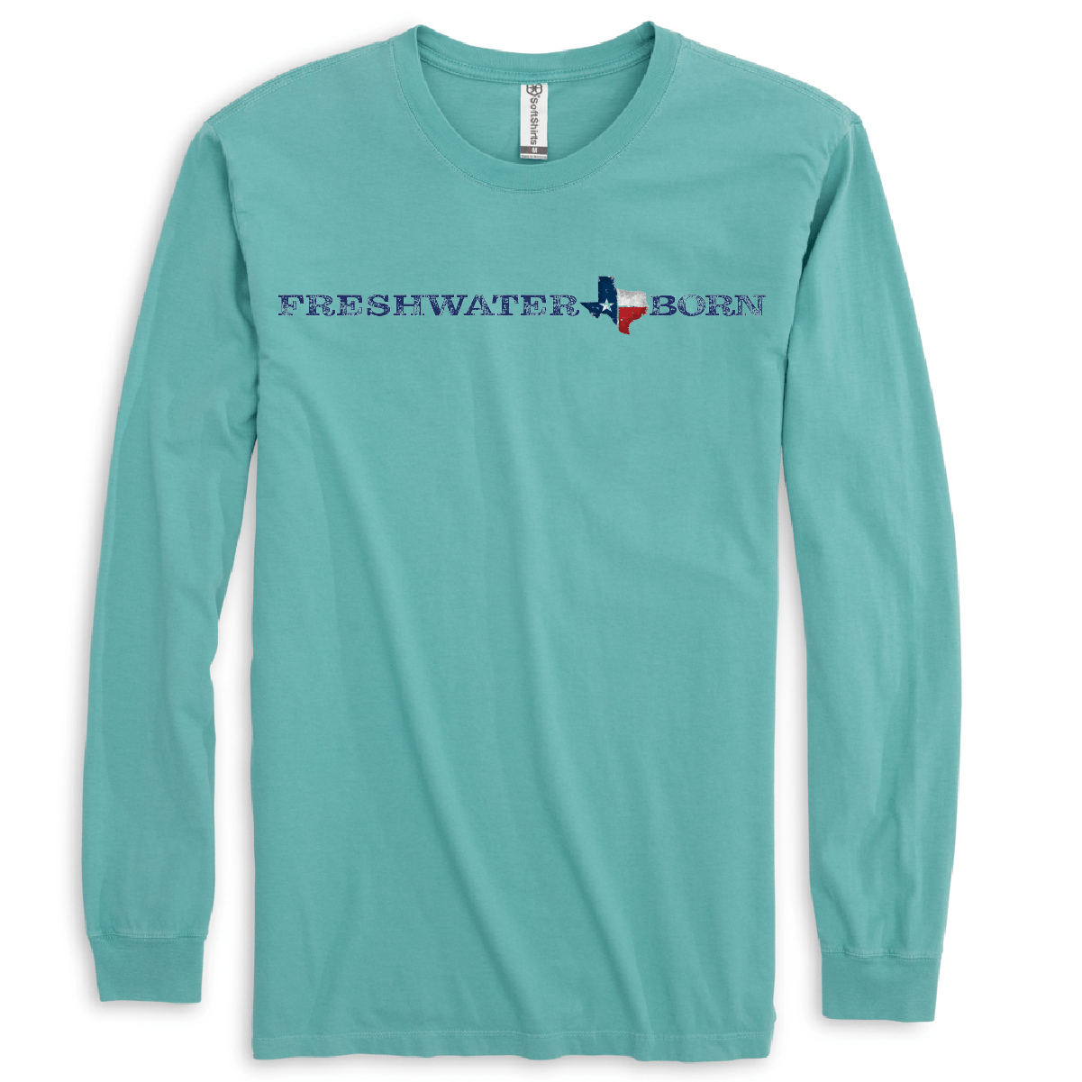 Saltwater Born Texas Freshwater Born Linear Logo Women's Cotton Long Sleeve Shirt - Angler's Pro Tackle & Outdoors