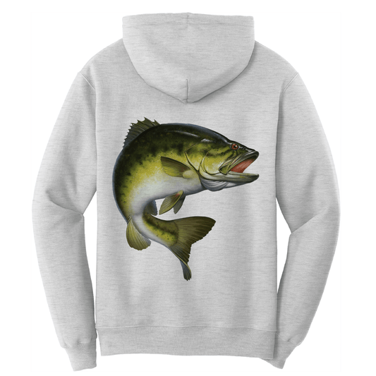 Saltwater Born Texas Freshwater Born Men's Largemouth Bass Cotton Hoodie - Angler's Pro Tackle & Outdoors