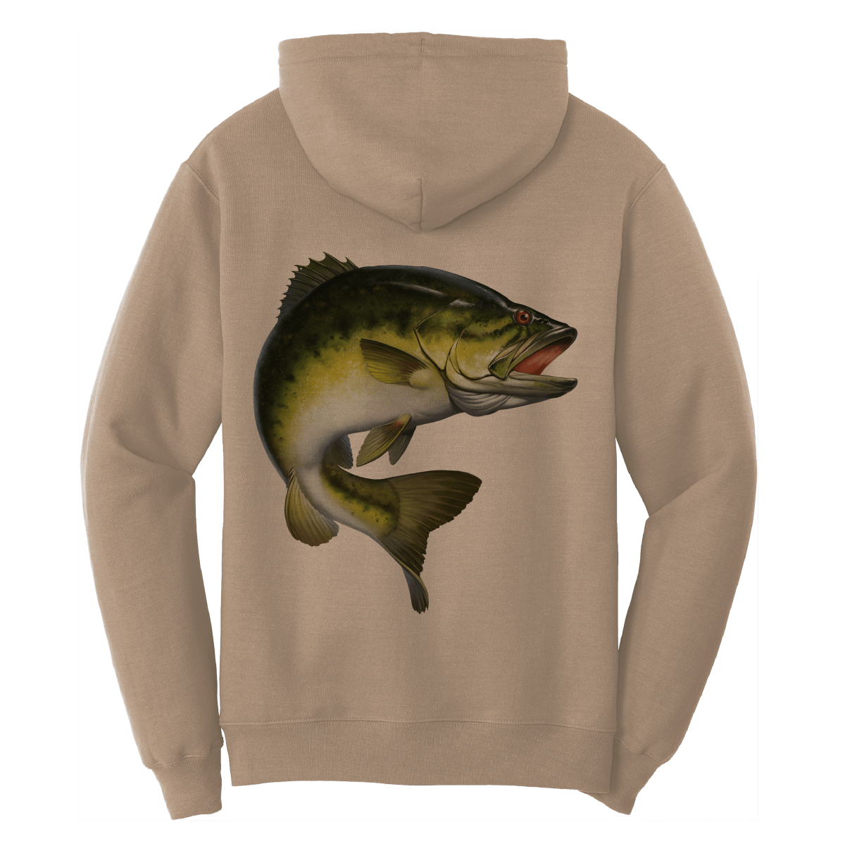 Saltwater Born Texas Freshwater Born Men's Largemouth Bass Cotton Hoodie - Angler's Pro Tackle & Outdoors