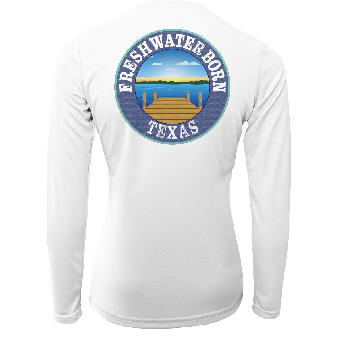 Saltwater Born Texas "Freshwater Heals Everything" Women's Long Sleeve UPF 50+ Dry - Fit Shirt - Angler's Pro Tackle & Outdoors