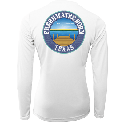 Saltwater Born Texas "Freshwater Heals Everything" Women's Long Sleeve UPF 50+ Dry - Fit Shirt - Angler's Pro Tackle & Outdoors