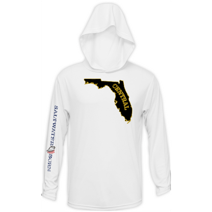 Saltwater Born UCF Black and Gold Long Sleeve UPF 50+ Dry - Fit Hoodie - Angler's Pro Tackle & Outdoors