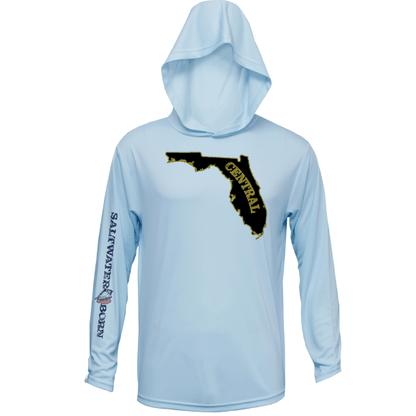 Saltwater Born UCF Black and Gold Long Sleeve UPF 50+ Dry - Fit Hoodie - Angler's Pro Tackle & Outdoors