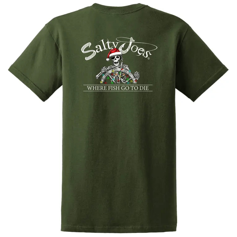 Salty Joe's Christmas Heavyweight Cotton Tee - Angler's Pro Tackle & Outdoors