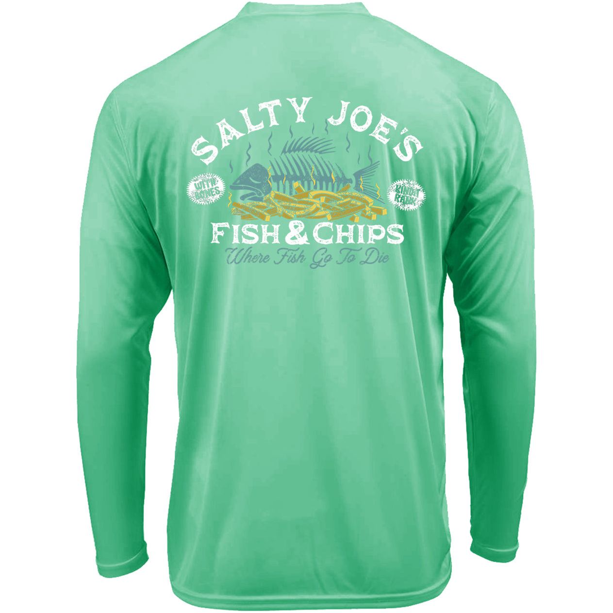 Salty Joe's Fish & Chips Long Sleeve Sun Shirt - Angler's Pro Tackle & Outdoors