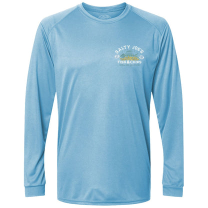 Salty Joe's Fish & Chips Long Sleeve Sun Shirt - Angler's Pro Tackle & Outdoors