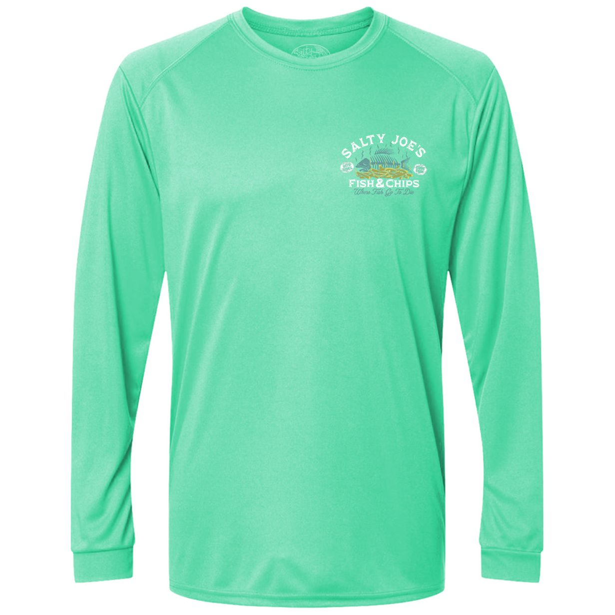 Salty Joe's Fish & Chips Long Sleeve Sun Shirt - Angler's Pro Tackle & Outdoors