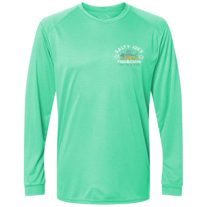 Salty Joe's Fish & Chips Long Sleeve Sun Shirt - Angler's Pro Tackle & Outdoors