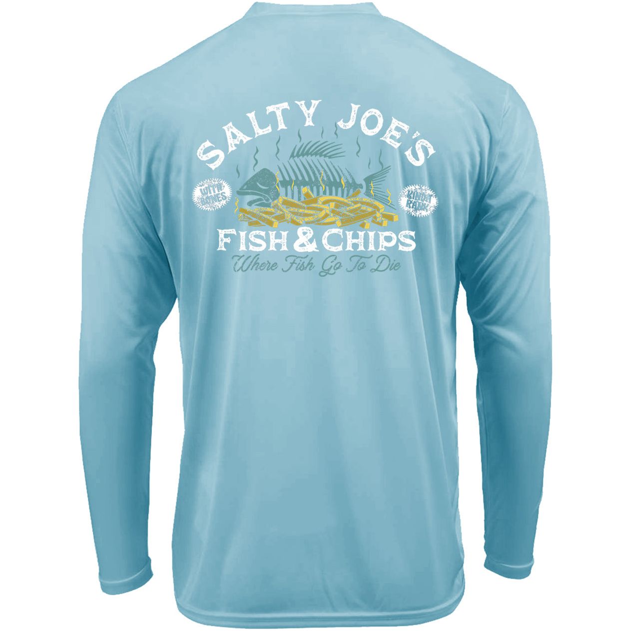 Salty Joe's Fish & Chips Long Sleeve Sun Shirt - Angler's Pro Tackle & Outdoors