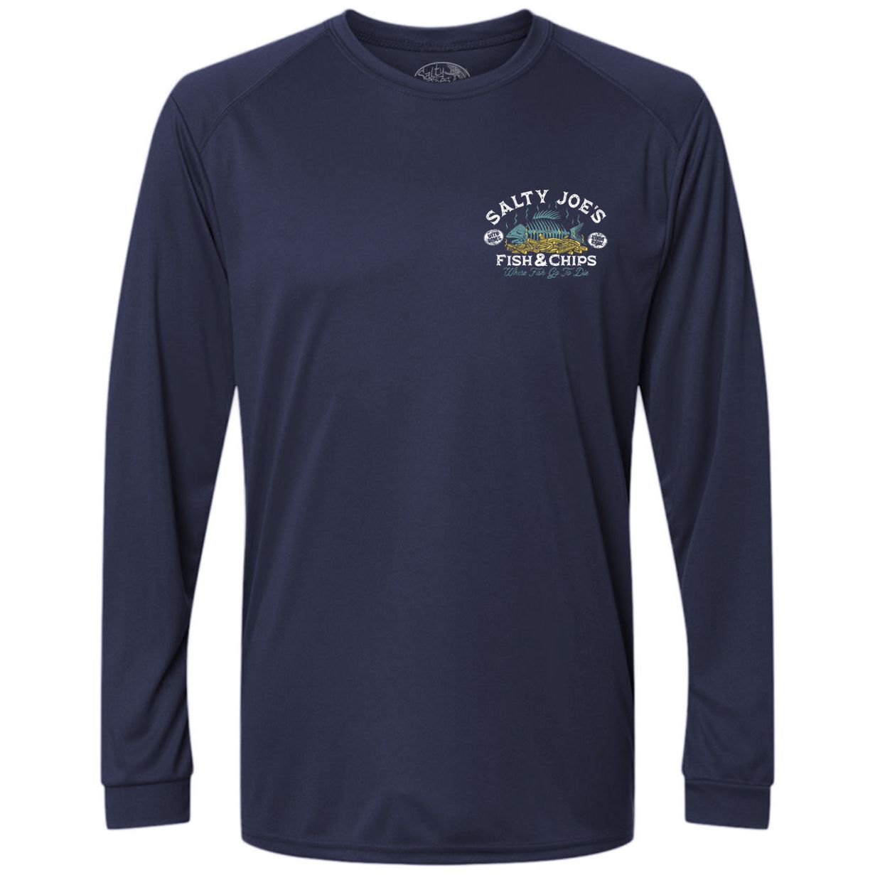 Salty Joe's Fish & Chips Long Sleeve Sun Shirt - Angler's Pro Tackle & Outdoors