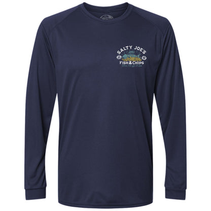 Salty Joe's Fish & Chips Long Sleeve Sun Shirt - Angler's Pro Tackle & Outdoors