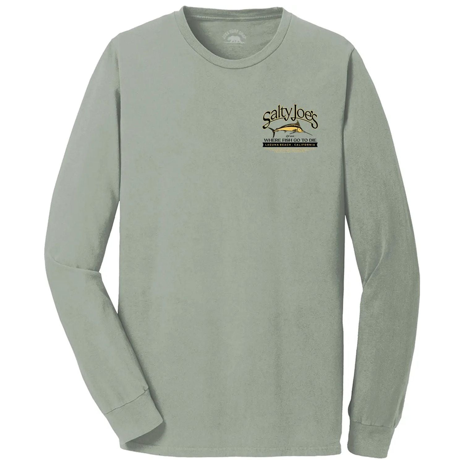 Salty Joe's Fish Count Beach Wash® Garment Dyed Long Sleeve Tee - Angler's Pro Tackle & Outdoors