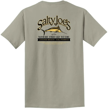 Salty Joe's Fish Count Logo Beach Wash® Garment Dyed Tee - Angler's Pro Tackle & Outdoors