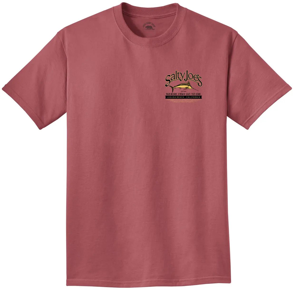 Salty Joe's Fish Count Logo Beach Wash® Garment Dyed Tee - Angler's Pro Tackle & Outdoors