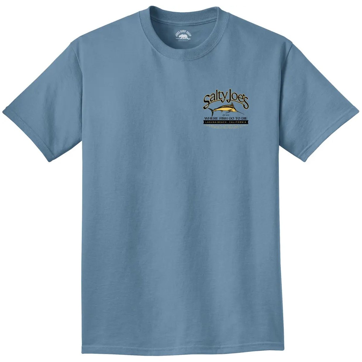 Salty Joe's Fish Count Logo Beach Wash® Garment Dyed Tee - Angler's Pro Tackle & Outdoors