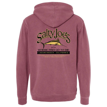 Salty Joe's Fish Count Pigment - Dyed Hoodie - Angler's Pro Tackle & Outdoors