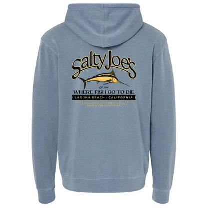 Salty Joe's Fish Count Pigment - Dyed Hoodie - Angler's Pro Tackle & Outdoors