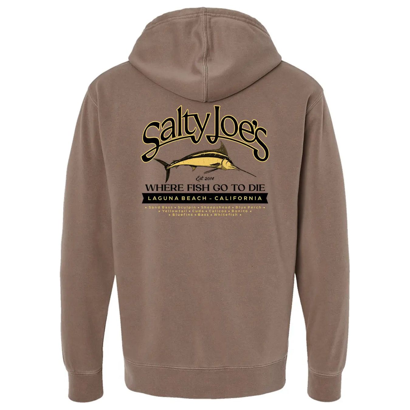 Salty Joe's Fish Count Pigment - Dyed Hoodie - Angler's Pro Tackle & Outdoors