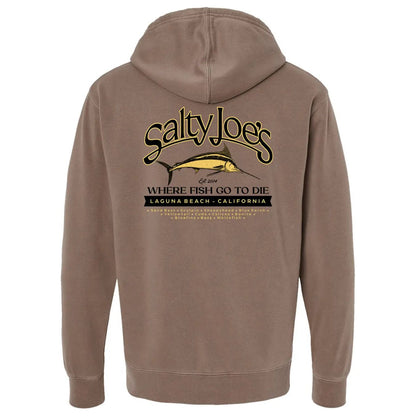 Salty Joe's Fish Count Pigment - Dyed Hoodie - Angler's Pro Tackle & Outdoors