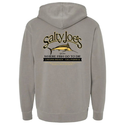 Salty Joe's Fish Count Pigment - Dyed Hoodie - Angler's Pro Tackle & Outdoors