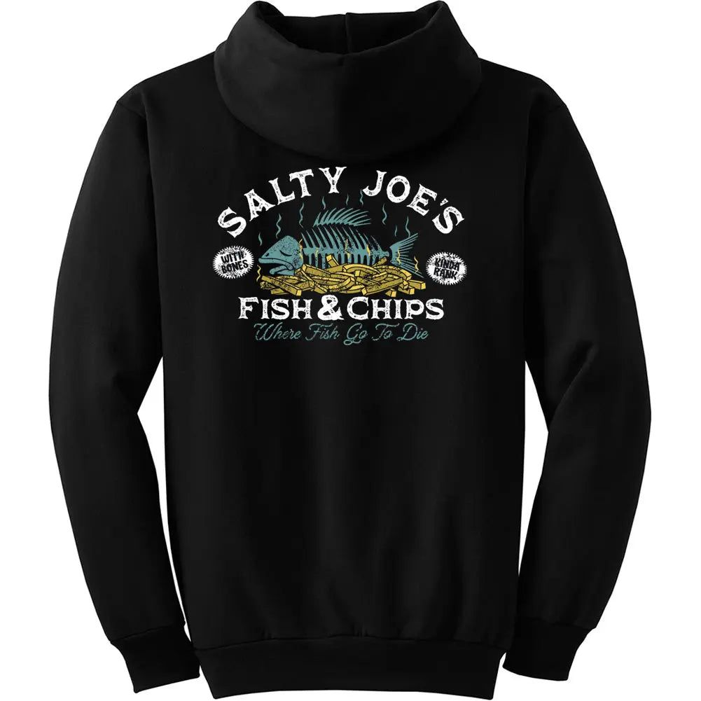 Salty Joe's Fish N' Chips Pullover Hoodie - Angler's Pro Tackle & Outdoors