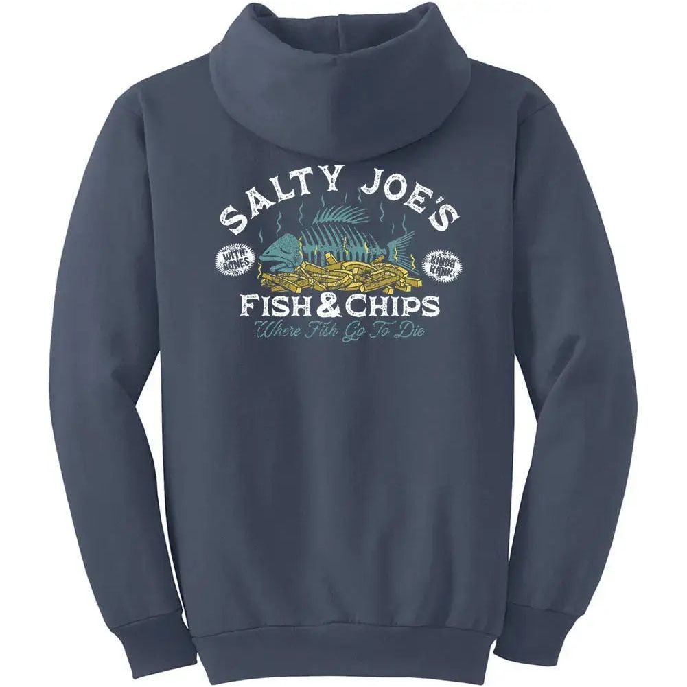 Salty Joe's Fish N' Chips Pullover Hoodie - Angler's Pro Tackle & Outdoors