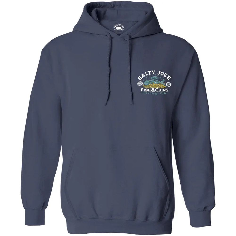 Salty Joe's Fish N' Chips Pullover Hoodie - Angler's Pro Tackle & Outdoors