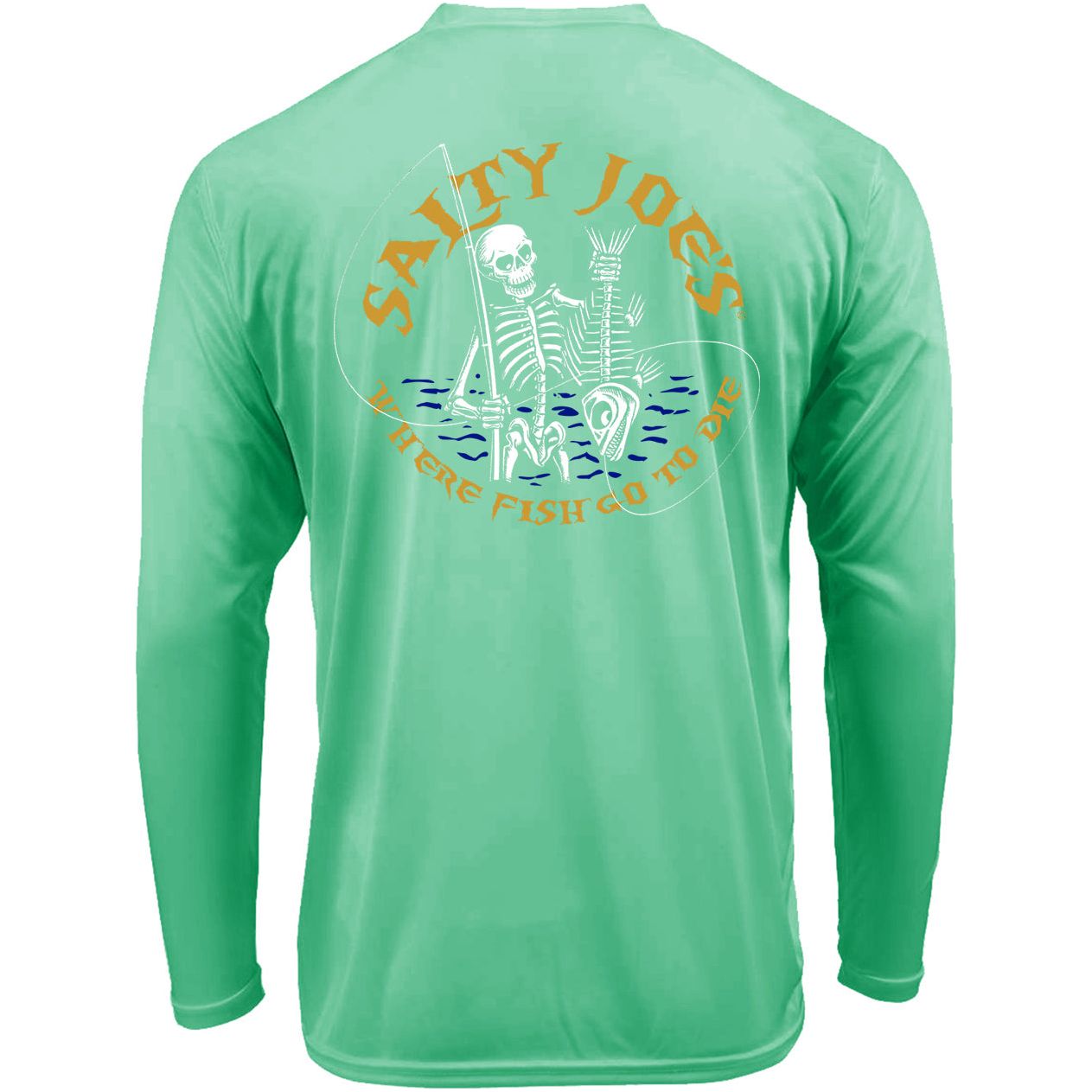 Salty Joe's Fishin' Bones Long Sleeve Sun Shirt - Angler's Pro Tackle & Outdoors