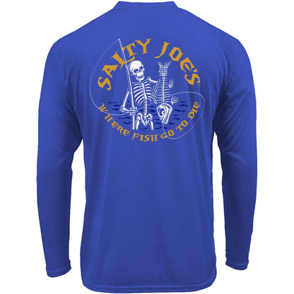 Salty Joe's Fishin' Bones Long Sleeve Sun Shirt - Angler's Pro Tackle & Outdoors