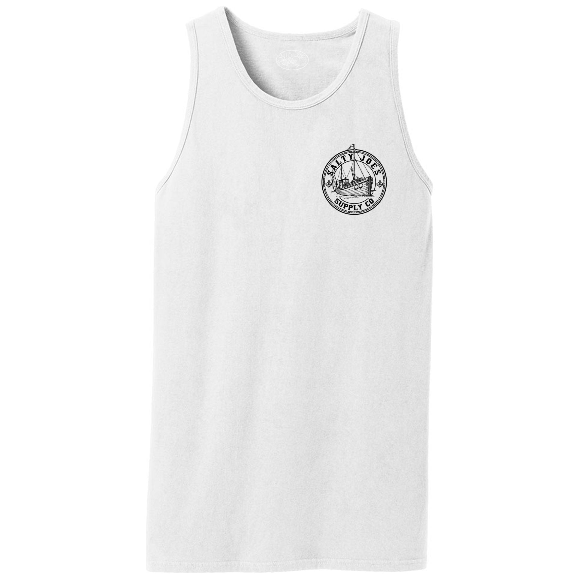 Salty Joe's Fishing Trawler Beach Wash® Garment - Dyed Tank Top - Angler's Pro Tackle & Outdoors