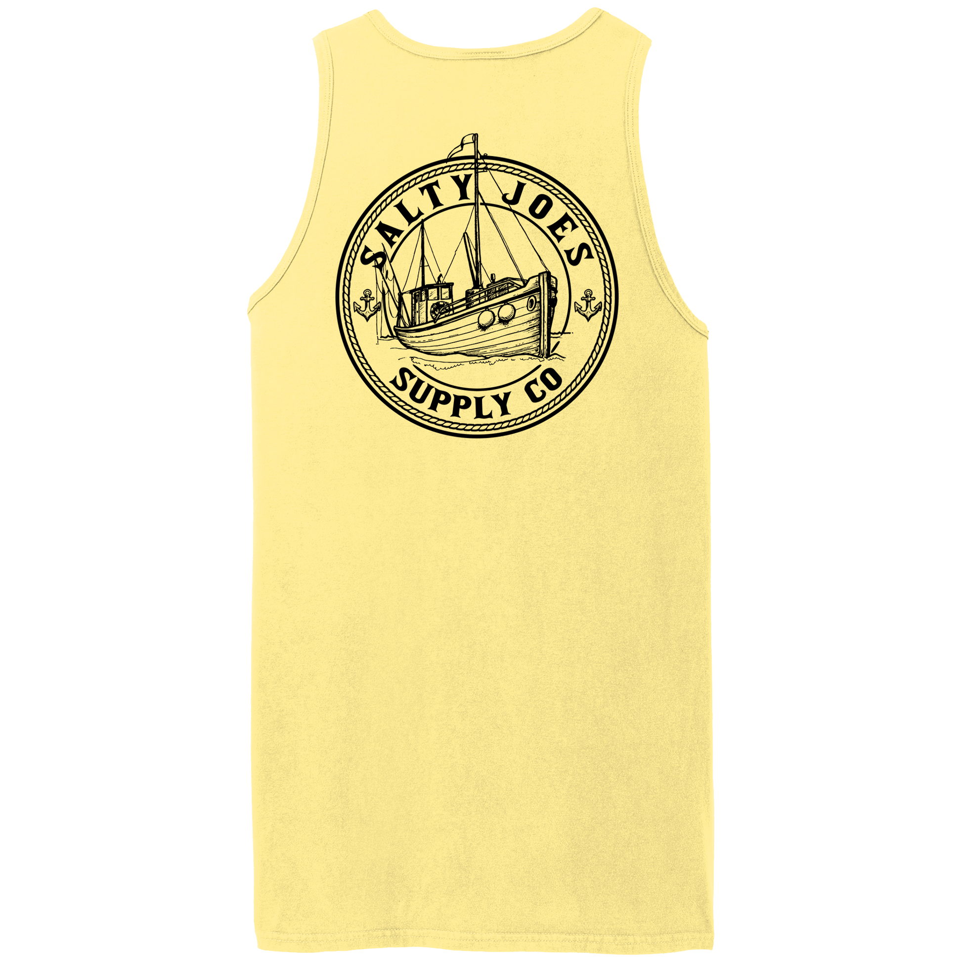 Salty Joe's Fishing Trawler Beach Wash® Garment - Dyed Tank Top - Angler's Pro Tackle & Outdoors