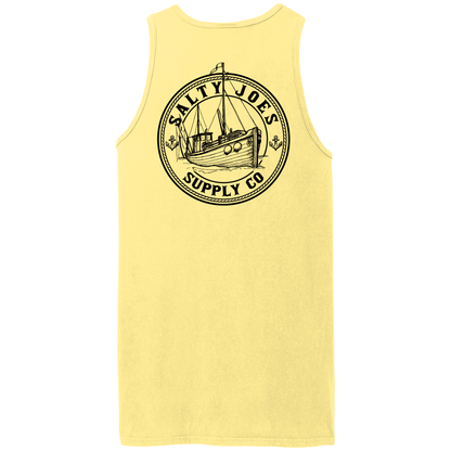 Salty Joe's Fishing Trawler Beach Wash® Garment - Dyed Tank Top - Angler's Pro Tackle & Outdoors