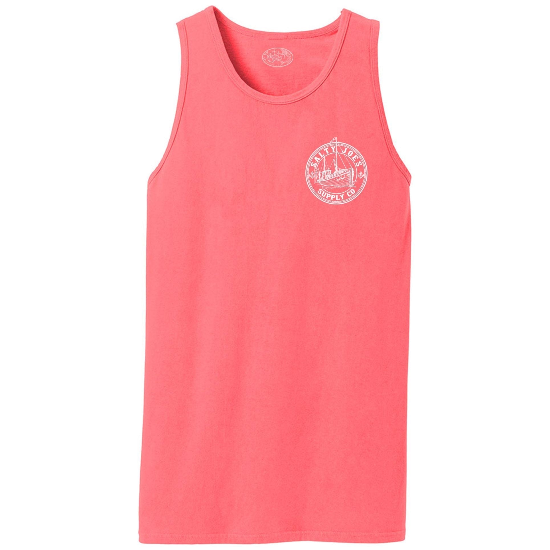 Salty Joe's Fishing Trawler Beach Wash® Garment - Dyed Tank Top - Angler's Pro Tackle & Outdoors