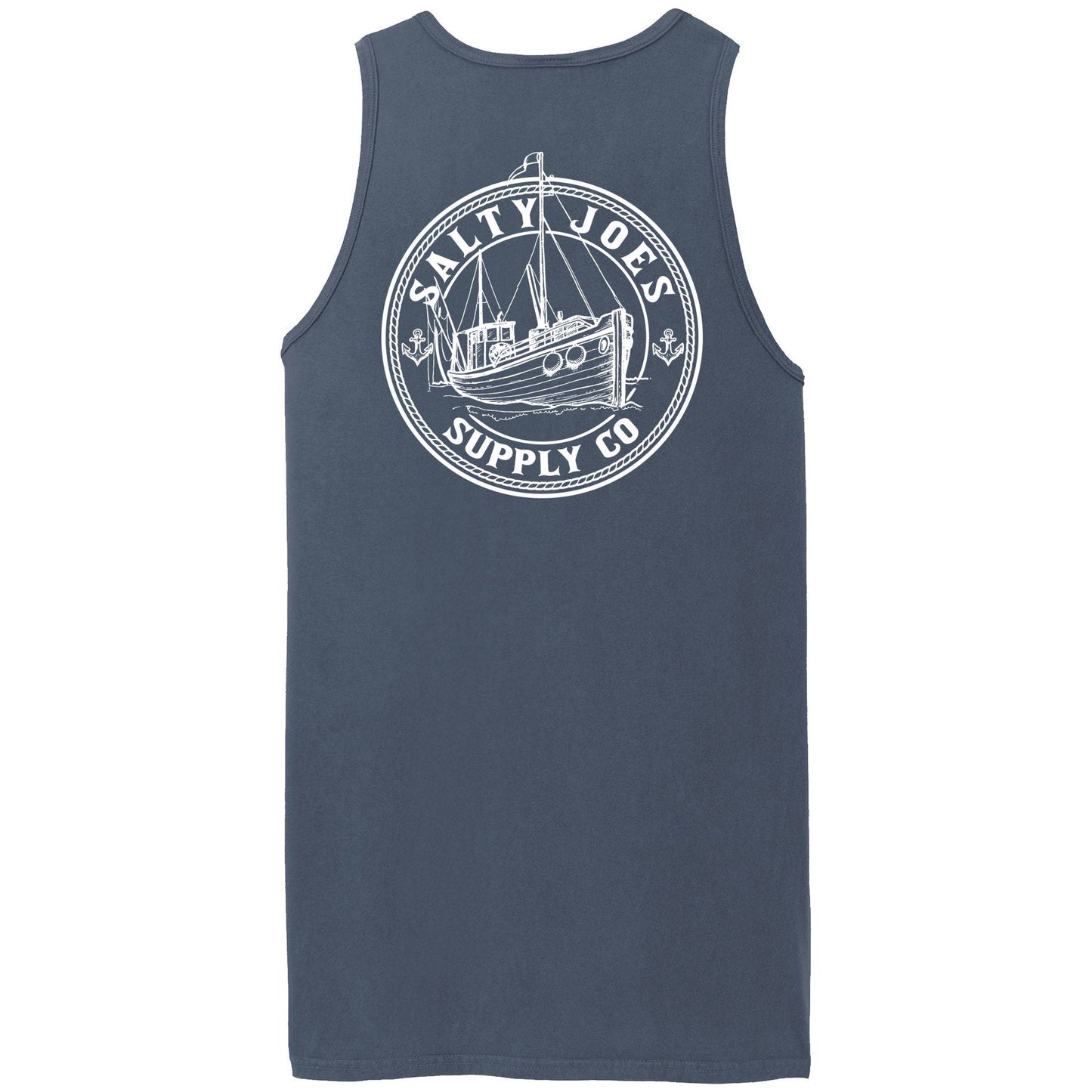 Salty Joe's Fishing Trawler Beach Wash® Garment - Dyed Tank Top - Angler's Pro Tackle & Outdoors