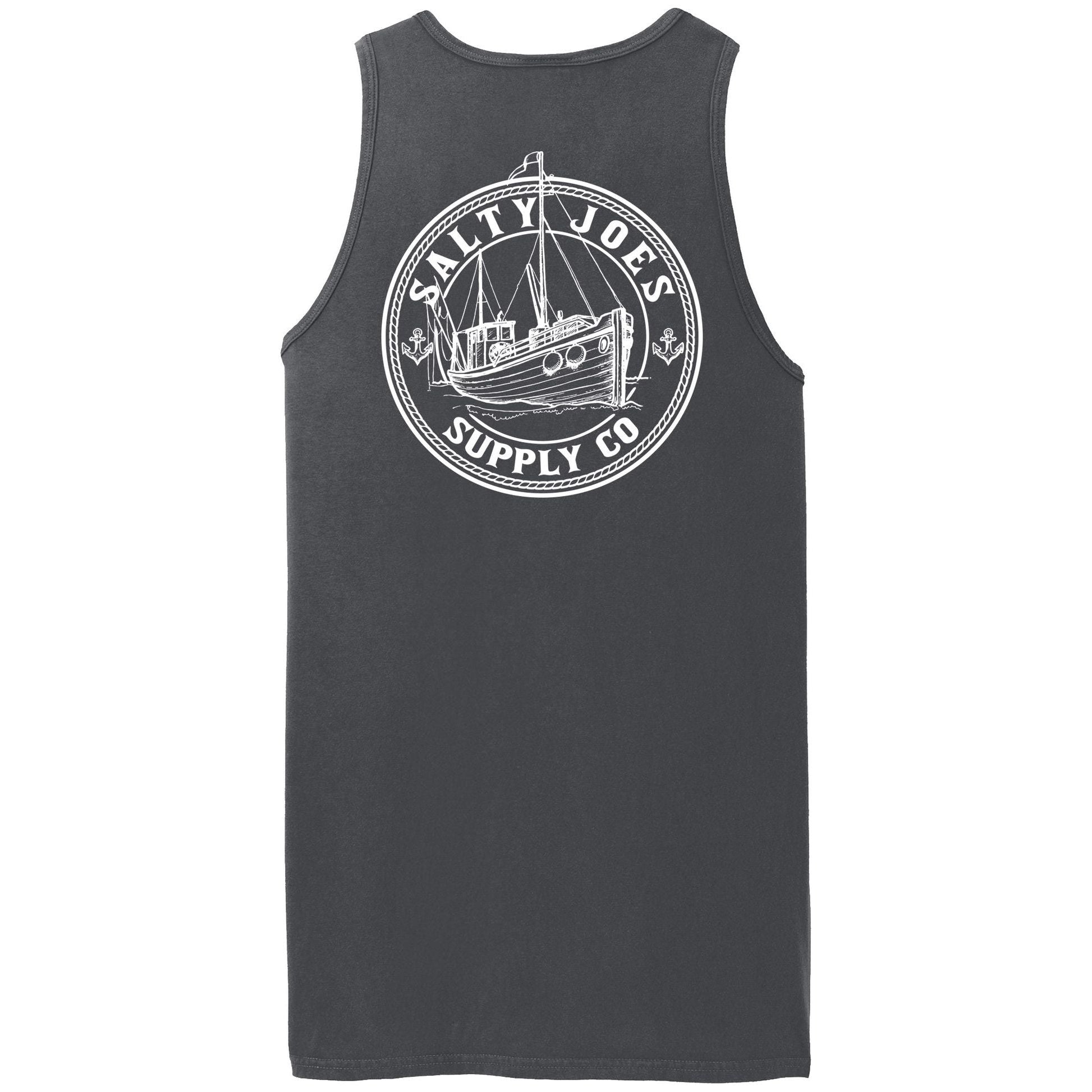 Salty Joe's Fishing Trawler Beach Wash® Garment - Dyed Tank Top - Angler's Pro Tackle & Outdoors
