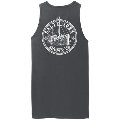 Salty Joe's Fishing Trawler Beach Wash® Garment - Dyed Tank Top - Angler's Pro Tackle & Outdoors