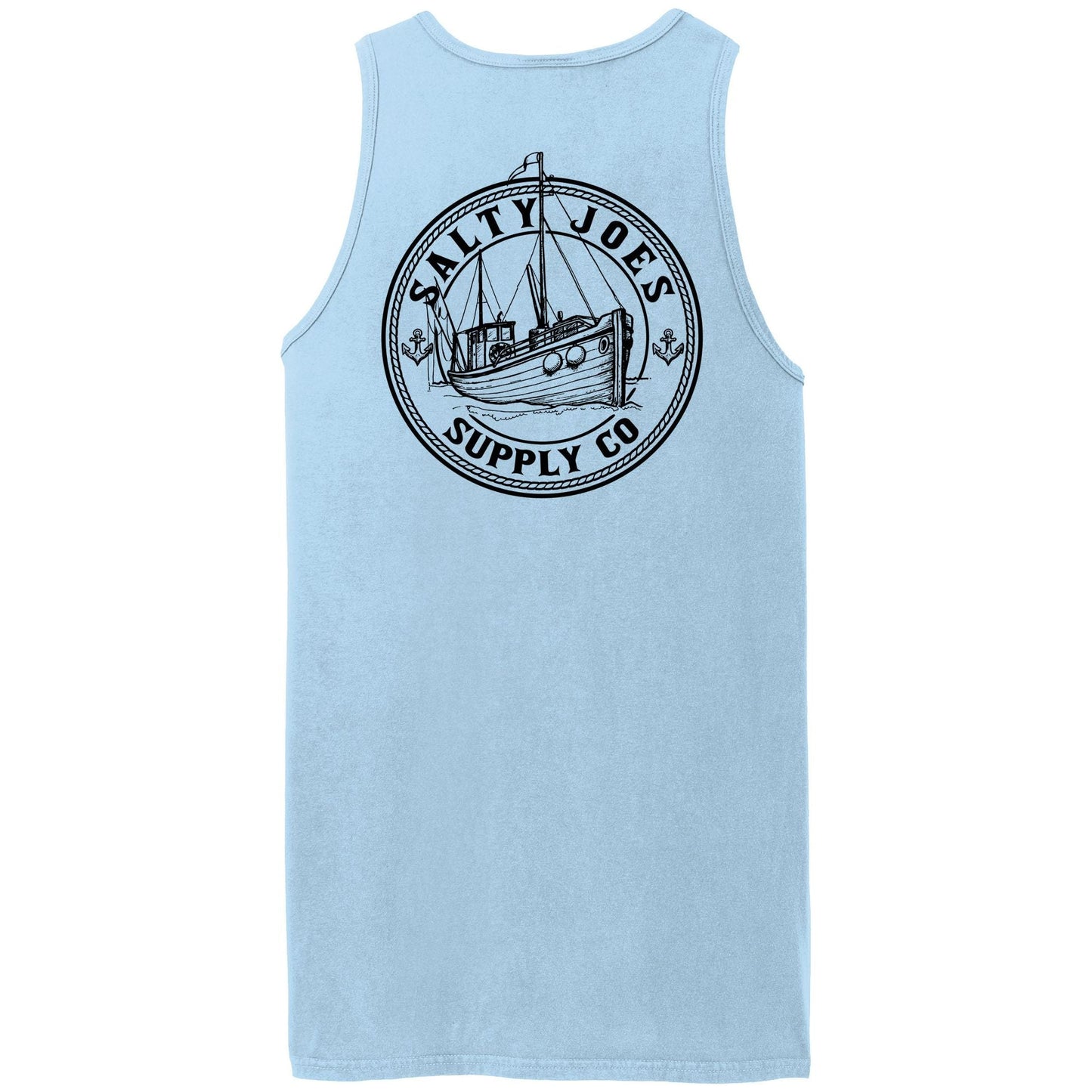 Salty Joe's Fishing Trawler Beach Wash® Garment - Dyed Tank Top - Angler's Pro Tackle & Outdoors