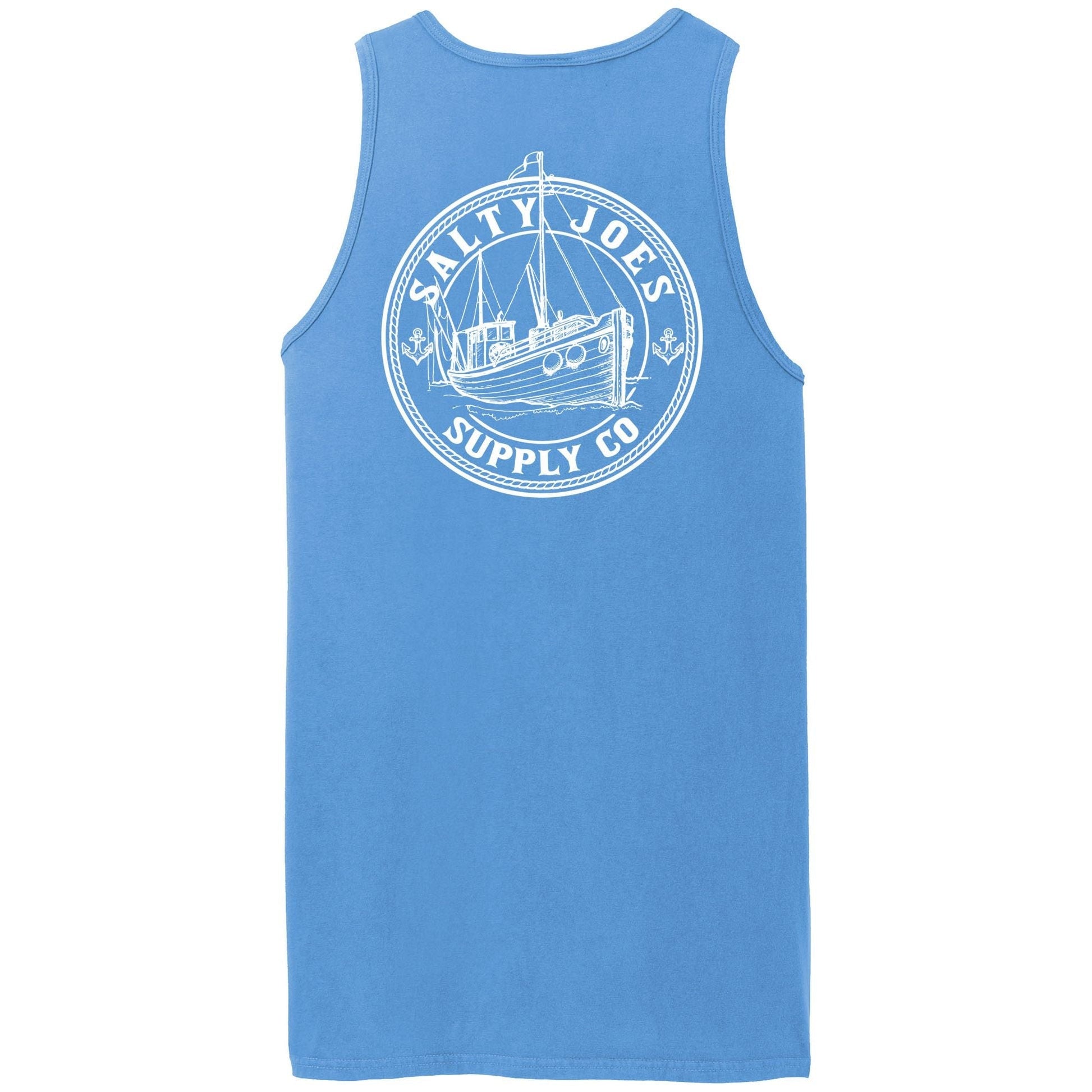 Salty Joe's Fishing Trawler Beach Wash® Garment - Dyed Tank Top - Angler's Pro Tackle & Outdoors