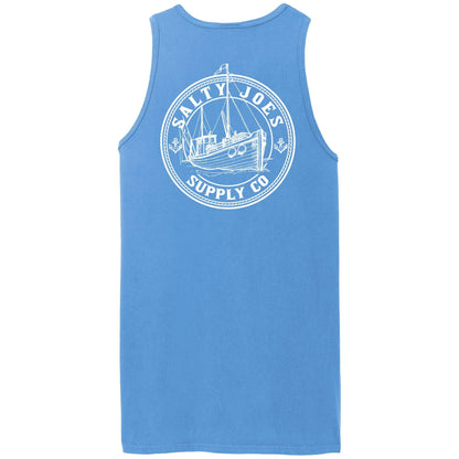 Salty Joe's Fishing Trawler Beach Wash® Garment - Dyed Tank Top - Angler's Pro Tackle & Outdoors