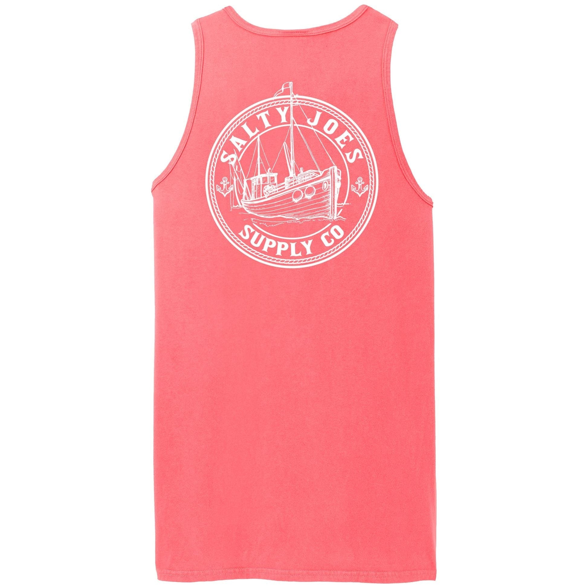 Salty Joe's Fishing Trawler Beach Wash® Garment - Dyed Tank Top - Angler's Pro Tackle & Outdoors