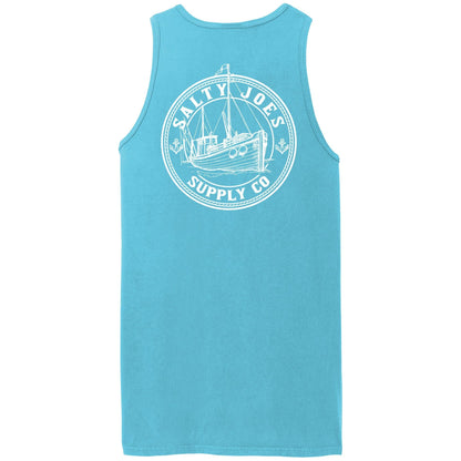 Salty Joe's Fishing Trawler Beach Wash® Garment - Dyed Tank Top - Angler's Pro Tackle & Outdoors
