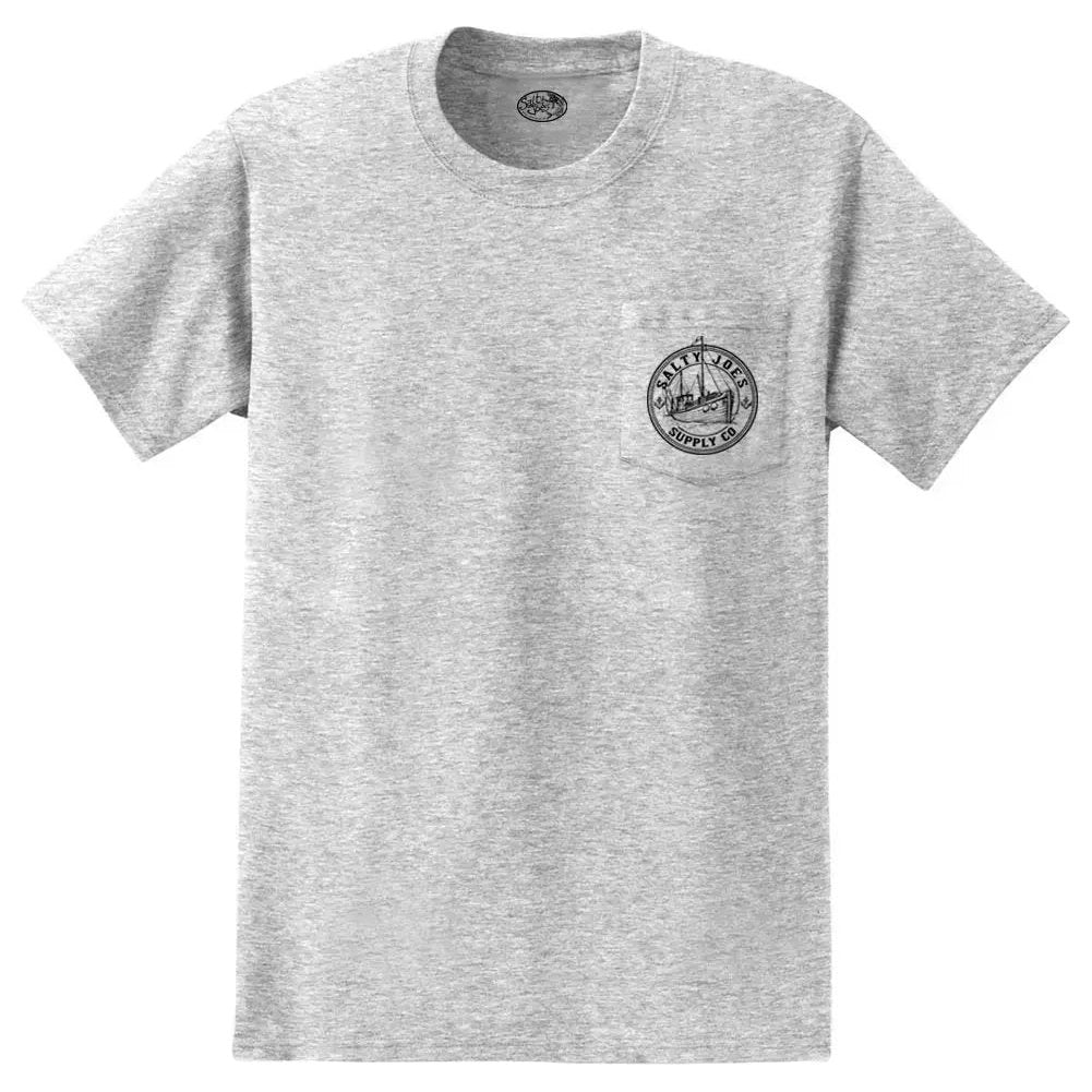 Salty Joe's Fishing Trawler Heavyweight Pocket Tee - Angler's Pro Tackle & Outdoors