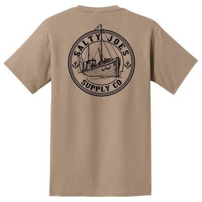 Salty Joe's Fishing Trawler Heavyweight Pocket Tee - Angler's Pro Tackle & Outdoors