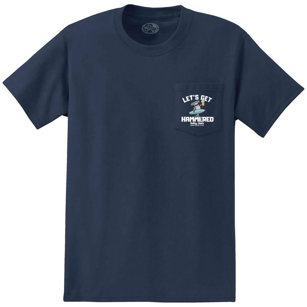 Salty Joe's "Let's Get Hammered" Heavyweight Pocket Tee - Angler's Pro Tackle & Outdoors